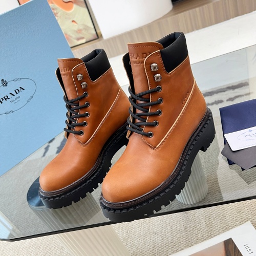 Replica Prada Boots For Women #1245573 $125.00 USD for Wholesale