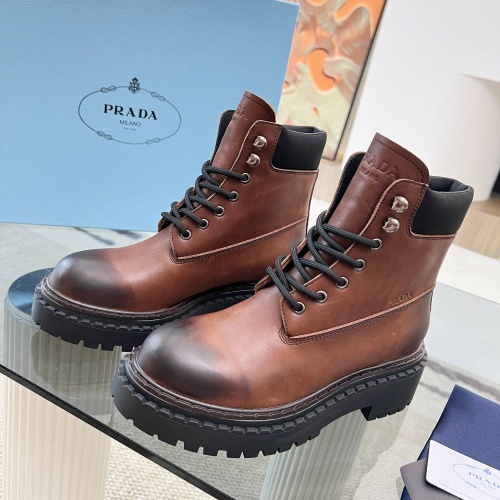 Replica Prada Boots For Women #1245574 $125.00 USD for Wholesale