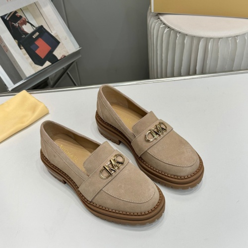 Wholesale Michael Kors Leather Shoes For Women #1245580 $96.00 USD, Wholesale Quality Replica Michael Kors Leather Shoes