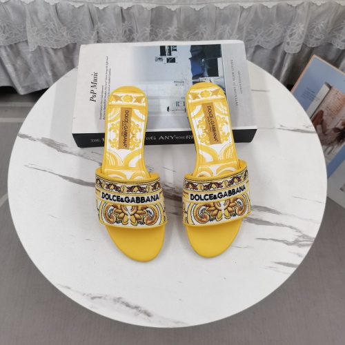 Wholesale Dolce &amp; Gabbana D&amp;G Slippers For Women #1245609 $122.00 USD, Wholesale Quality Replica Dolce &amp; Gabbana D&amp;G Slippers