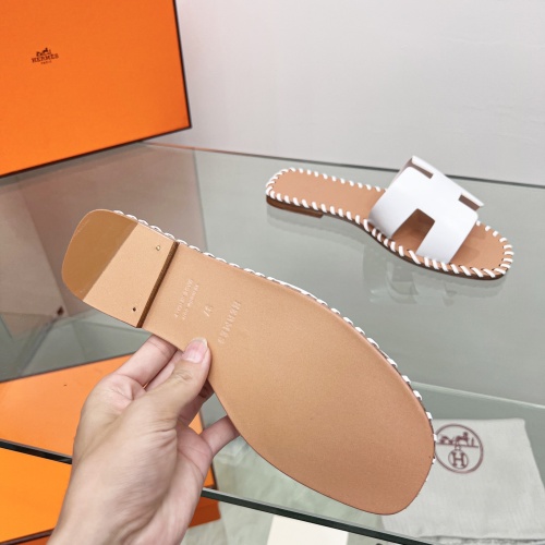 Replica Hermes Slippers For Women #1245707 $85.00 USD for Wholesale