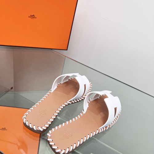 Replica Hermes Slippers For Women #1245707 $85.00 USD for Wholesale