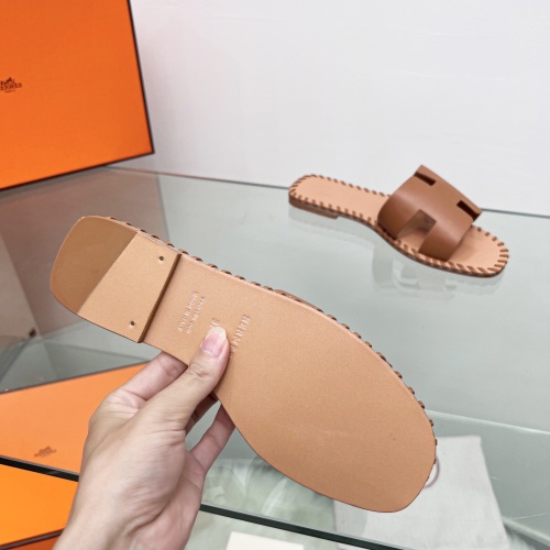 Replica Hermes Slippers For Women #1245710 $85.00 USD for Wholesale