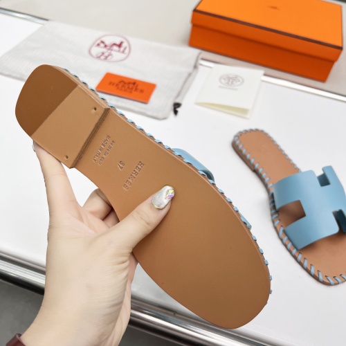 Replica Hermes Slippers For Women #1245714 $85.00 USD for Wholesale