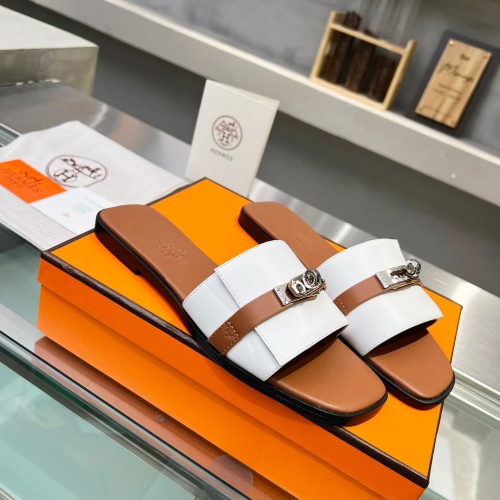 Replica Hermes Slippers For Women #1245715 $82.00 USD for Wholesale