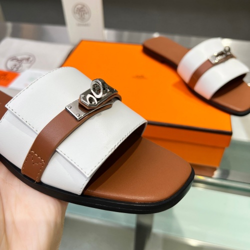 Replica Hermes Slippers For Women #1245715 $82.00 USD for Wholesale