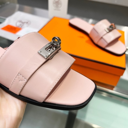 Replica Hermes Slippers For Women #1245719 $82.00 USD for Wholesale