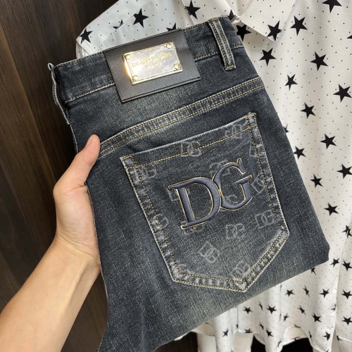 Wholesale Dolce &amp; Gabbana D&amp;G Jeans For Men #1245752 $96.00 USD, Wholesale Quality Replica Dolce &amp; Gabbana D&amp;G Jeans