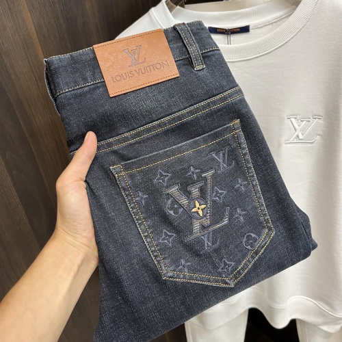 Wholesale Louis Vuitton LV Jeans For Men #1245756 $96.00 USD, Wholesale Quality Replica Louis Vuitton LV Jeans