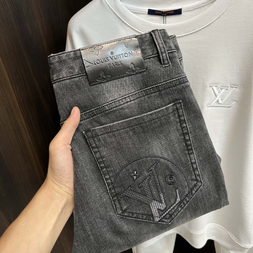 Wholesale Louis Vuitton LV Jeans For Men #1245757 $96.00 USD, Wholesale Quality Replica Louis Vuitton LV Jeans