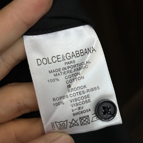 Replica Dolce & Gabbana D&G Shirts Long Sleeved For Men #1245767 $92.00 USD for Wholesale