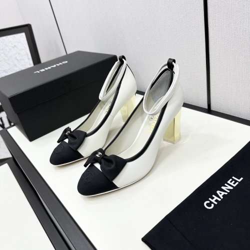 Wholesale Chanel High-Heeled Shoes For Women #1245787 $108.00 USD, Wholesale Quality Replica Chanel High-Heeled Shoes