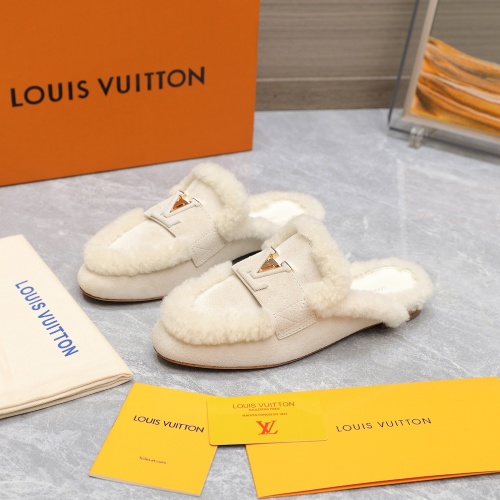 Wholesale Louis Vuitton Slippers For Women #1245801 $115.00 USD, Wholesale Quality Replica Louis Vuitton Slippers