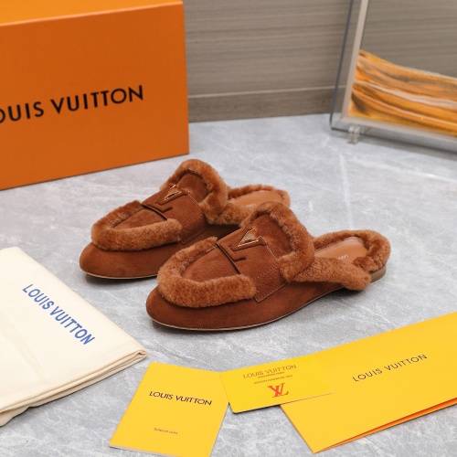 Wholesale Louis Vuitton Slippers For Women #1245808 $115.00 USD, Wholesale Quality Replica Louis Vuitton Slippers