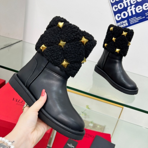 Replica Valentino Boots For Women #1245816 $122.00 USD for Wholesale