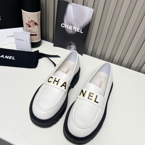 Replica Chanel Leather Shoes For Women #1245831 $108.00 USD for Wholesale