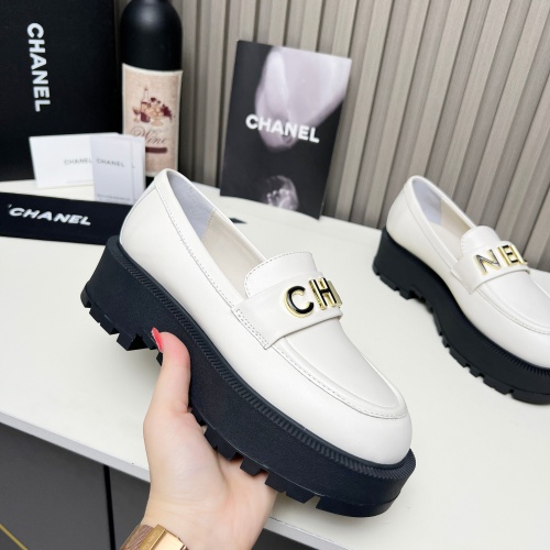 Replica Chanel Leather Shoes For Women #1245831 $108.00 USD for Wholesale