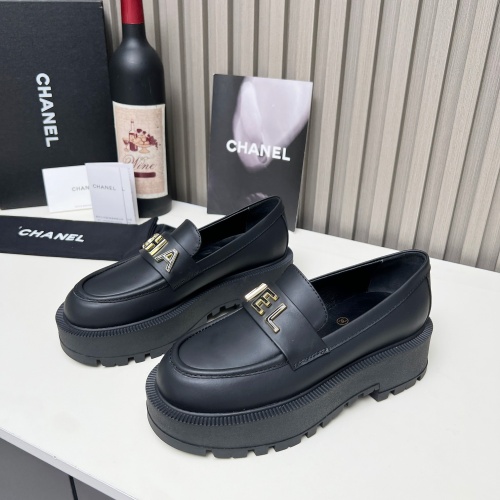 Replica Chanel Leather Shoes For Women #1245832 $108.00 USD for Wholesale