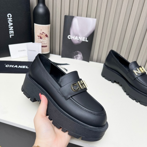 Replica Chanel Leather Shoes For Women #1245832 $108.00 USD for Wholesale