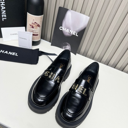 Replica Chanel Leather Shoes For Women #1245835 $108.00 USD for Wholesale