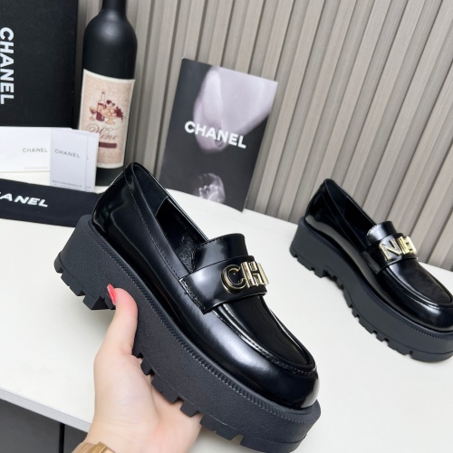 Replica Chanel Leather Shoes For Women #1245835 $108.00 USD for Wholesale