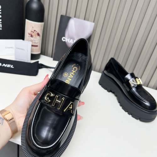 Replica Chanel Leather Shoes For Women #1245835 $108.00 USD for Wholesale