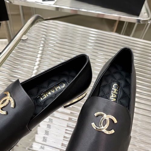 Replica Chanel Leather Shoes For Women #1245840 $102.00 USD for Wholesale