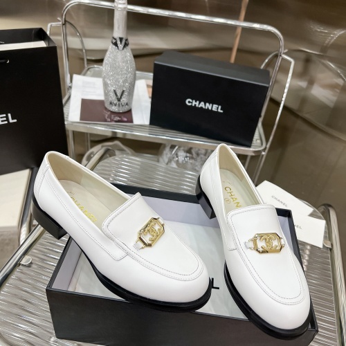 Replica Chanel Leather Shoes For Women #1245845 $115.00 USD for Wholesale