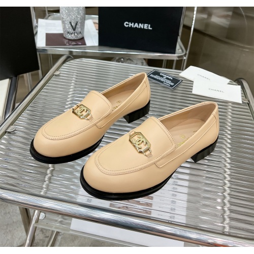 Wholesale Chanel Leather Shoes For Women #1245846 $115.00 USD, Wholesale Quality Replica Chanel Leather Shoes