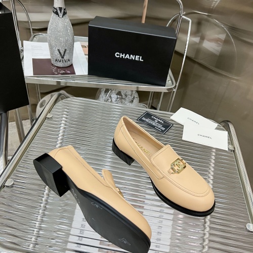 Replica Chanel Leather Shoes For Women #1245846 $115.00 USD for Wholesale