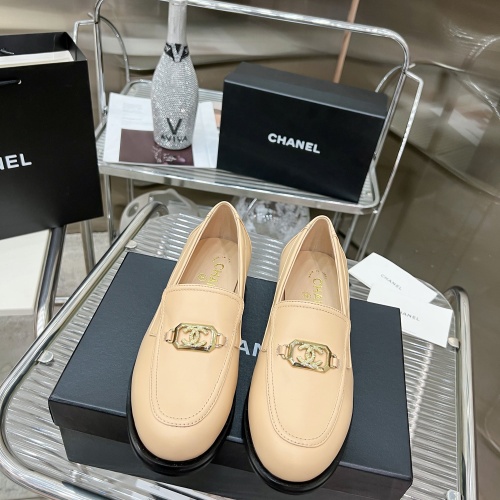 Replica Chanel Leather Shoes For Women #1245846 $115.00 USD for Wholesale