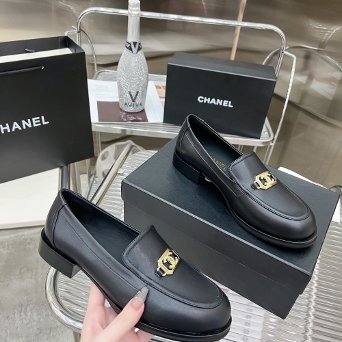 Replica Chanel Leather Shoes For Women #1245847 $115.00 USD for Wholesale