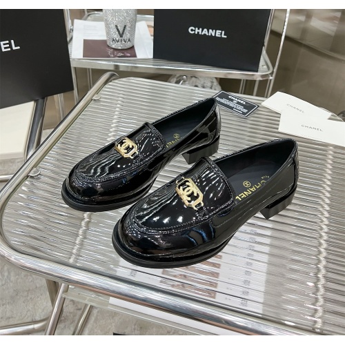 Wholesale Chanel Leather Shoes For Women #1245848 $115.00 USD, Wholesale Quality Replica Chanel Leather Shoes