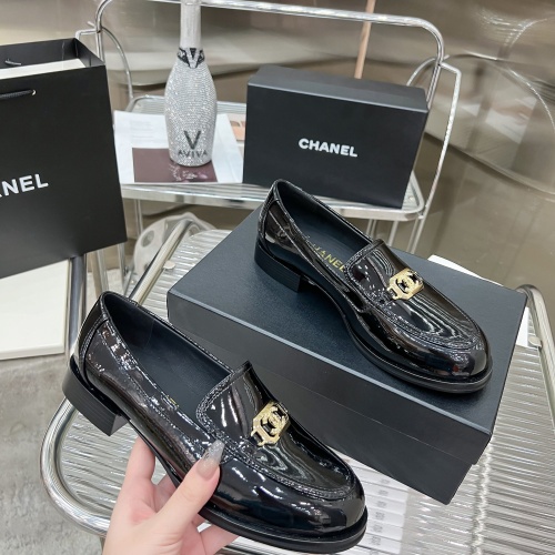 Replica Chanel Leather Shoes For Women #1245848 $115.00 USD for Wholesale