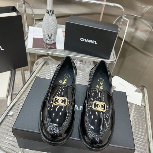 Replica Chanel Leather Shoes For Women #1245848 $115.00 USD for Wholesale