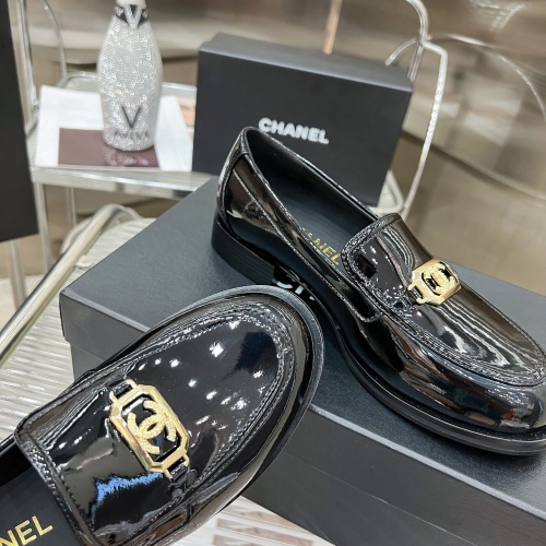 Replica Chanel Leather Shoes For Women #1245848 $115.00 USD for Wholesale