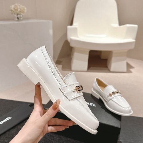 Replica Chanel Leather Shoes For Women #1245851 $115.00 USD for Wholesale