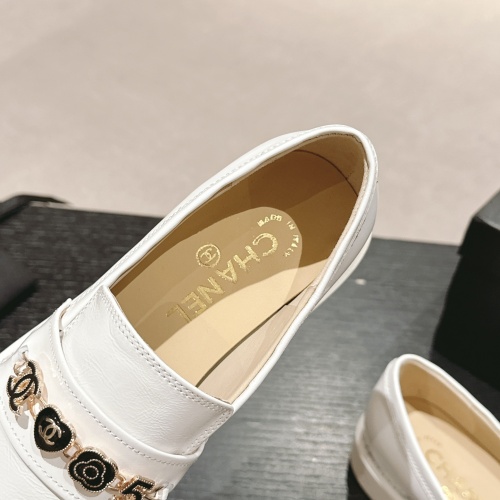 Replica Chanel Leather Shoes For Women #1245851 $115.00 USD for Wholesale