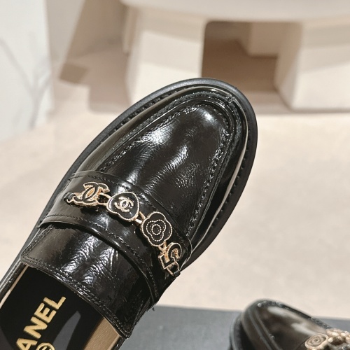 Replica Chanel Leather Shoes For Women #1245852 $115.00 USD for Wholesale