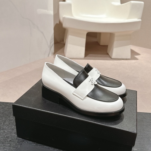 Replica Chanel Leather Shoes For Women #1245855 $118.00 USD for Wholesale