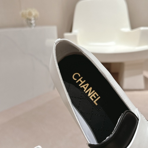 Replica Chanel Leather Shoes For Women #1245855 $118.00 USD for Wholesale