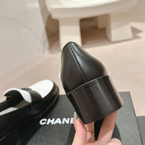 Replica Chanel Leather Shoes For Women #1245858 $118.00 USD for Wholesale