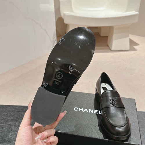 Replica Chanel Leather Shoes For Women #1245859 $118.00 USD for Wholesale