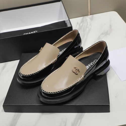 Wholesale Chanel Leather Shoes For Women #1245866 $100.00 USD, Wholesale Quality Replica Chanel Leather Shoes