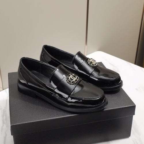 Wholesale Chanel Leather Shoes For Women #1245873 $96.00 USD, Wholesale Quality Replica Chanel Leather Shoes