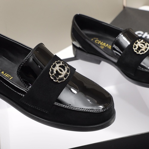 Replica Chanel Leather Shoes For Women #1245874 $96.00 USD for Wholesale