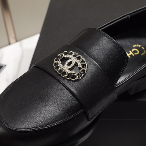 Replica Chanel Leather Shoes For Women #1245875 $96.00 USD for Wholesale