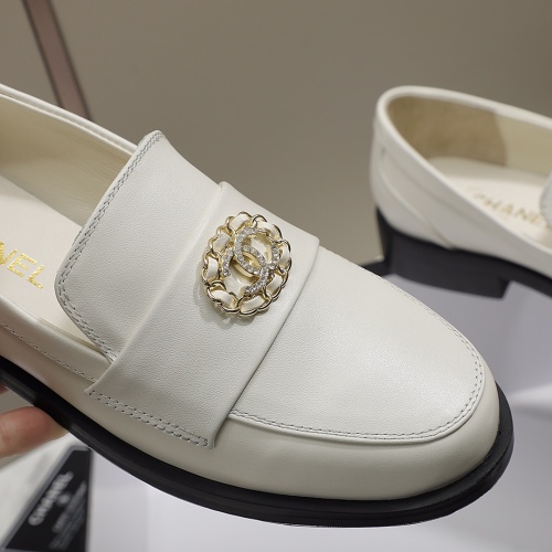 Replica Chanel Leather Shoes For Women #1245878 $96.00 USD for Wholesale