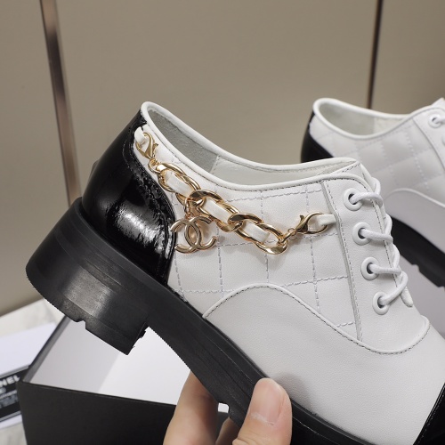 Replica Chanel Leather Shoes For Women #1245881 $102.00 USD for Wholesale