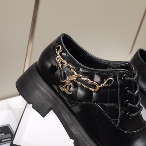 Replica Chanel Leather Shoes For Women #1245882 $102.00 USD for Wholesale